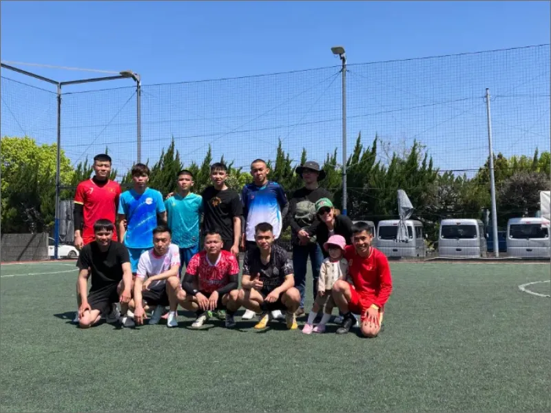 フットサルイベントの集合写真